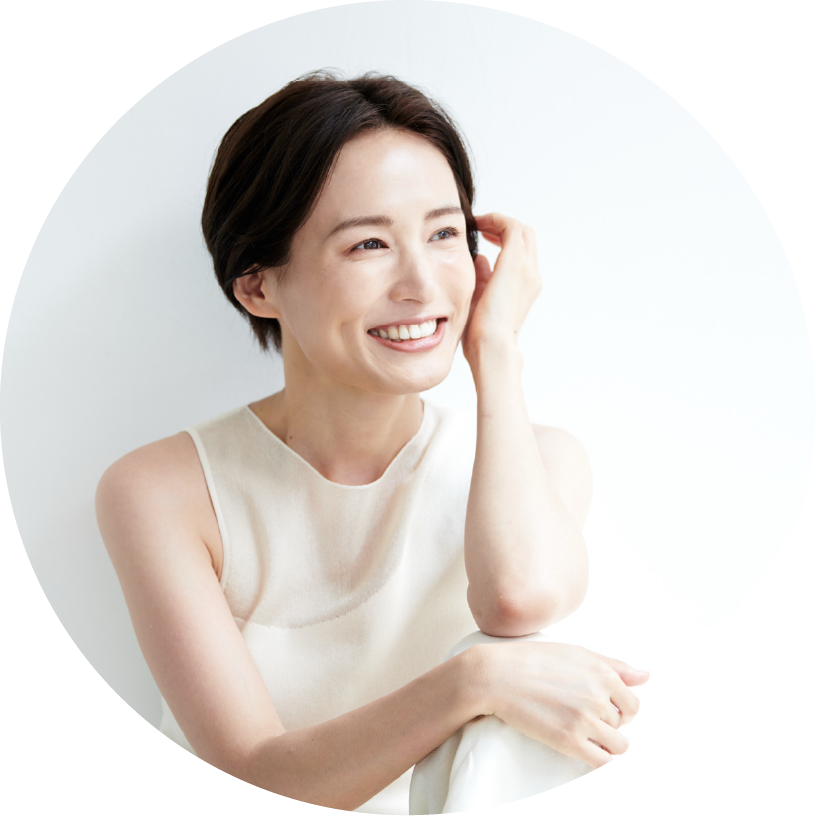 女性の笑顔