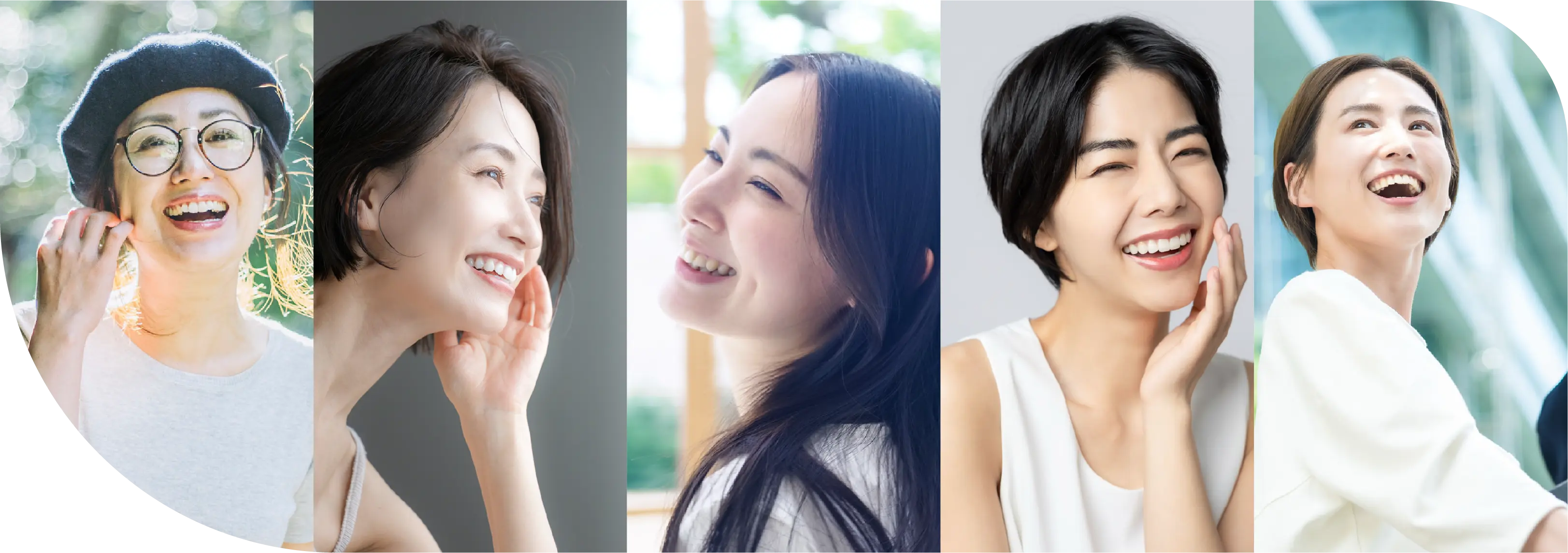 女性たちの笑顔